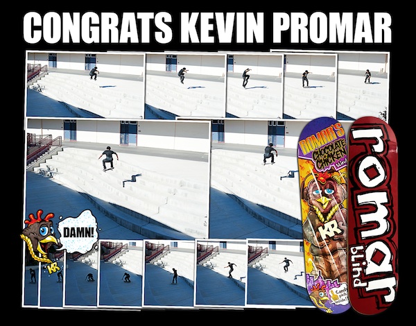 Sequenz des neuen Blind Pros Kevin Romar