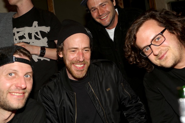 Eingeweihte Partygäste: Newie & Felix von Urban Supplies, Christian Welther und Adidas Teamchef Jascha Muller!